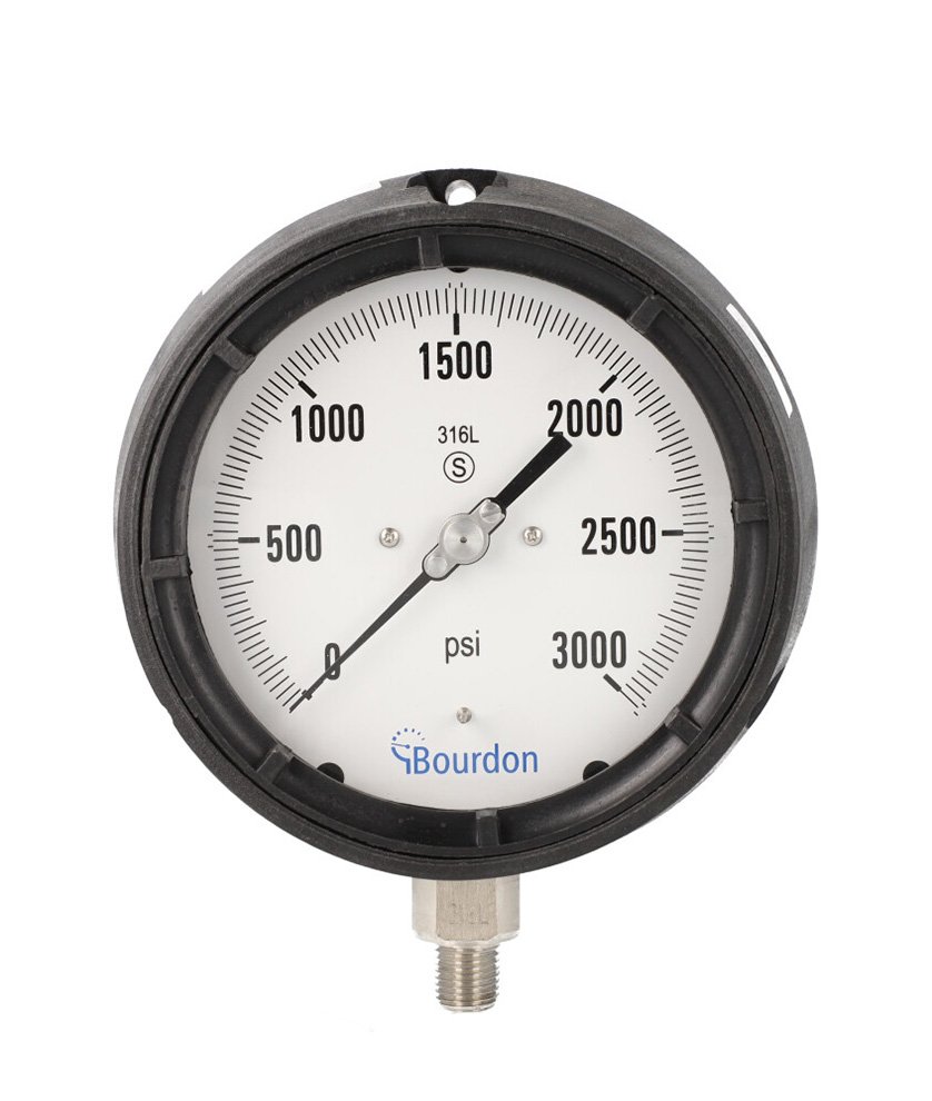Solid Front Pressure Gauge - 4.5in | Bourdon MPG6