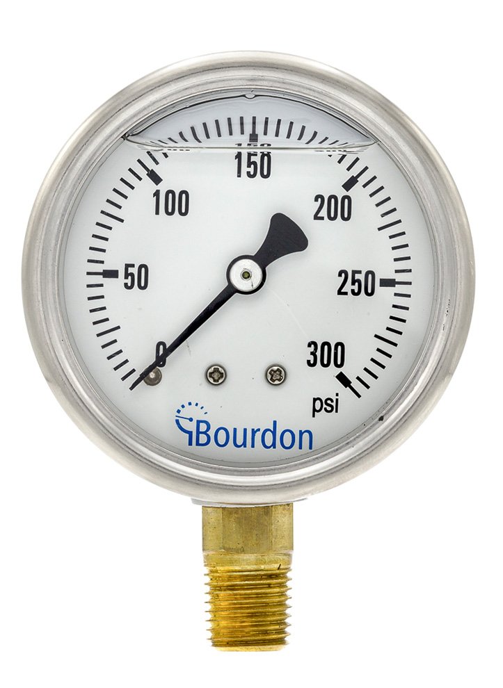 Liquid Filled Pressure Gauge | Bourdon MAX Series