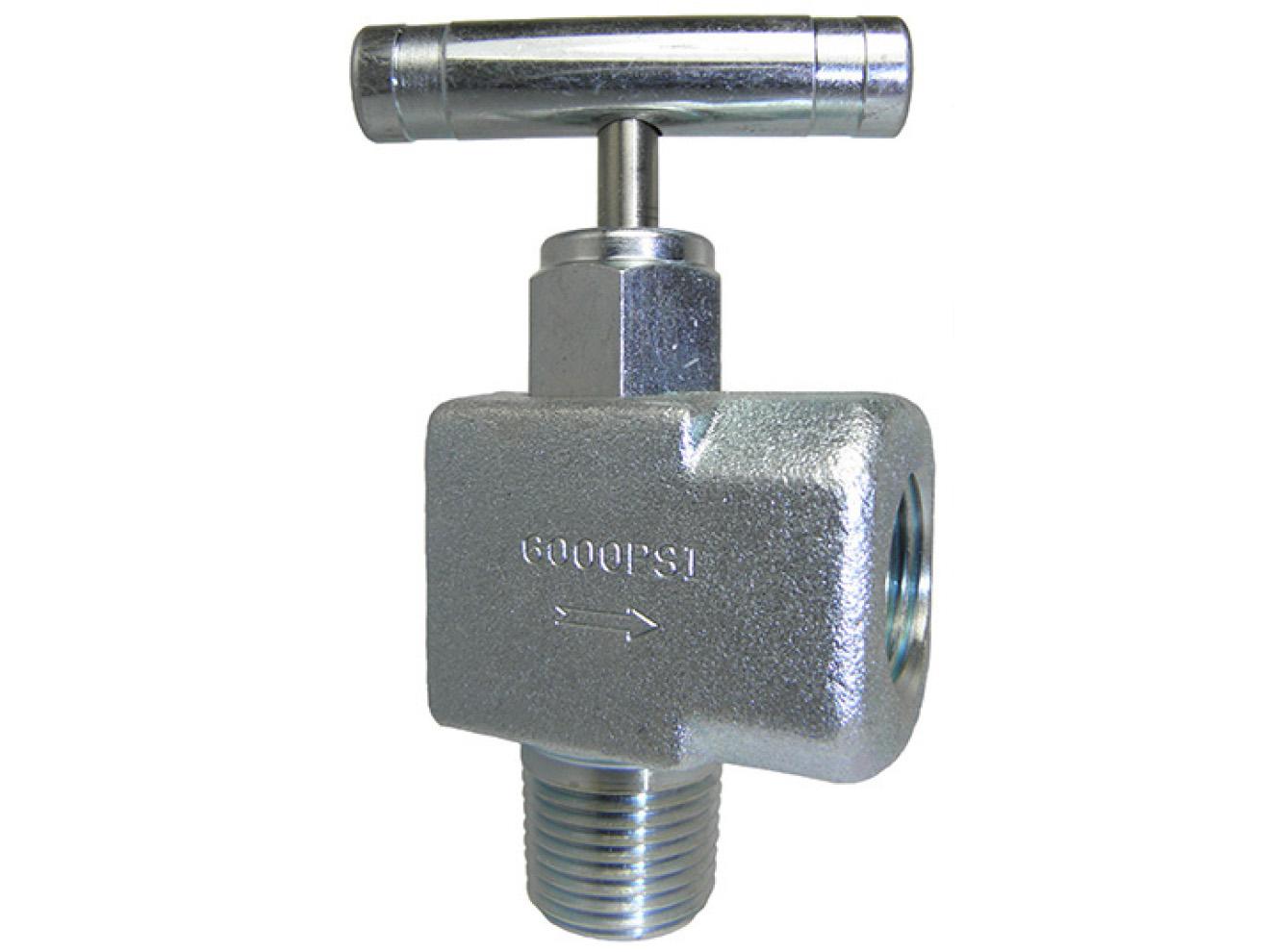 PIC Gauges Needle Valve - Instrumentation Grade, 6000-10000 psi, Carbon/316SS