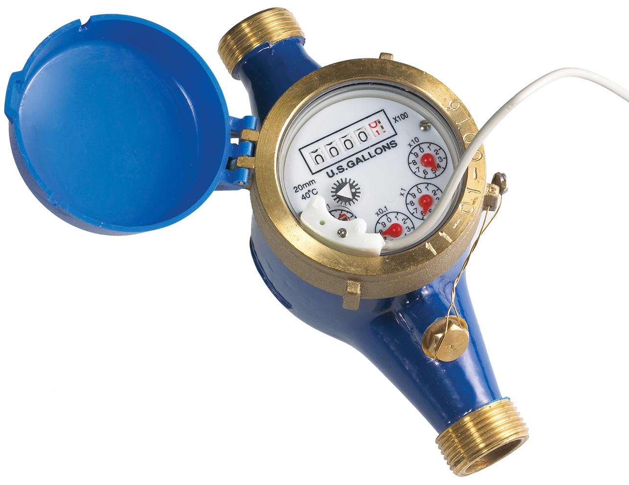 Multi-Jet Water Meter - Cold/Hot, 105/194°F, Pulse | FloCat ACS Series