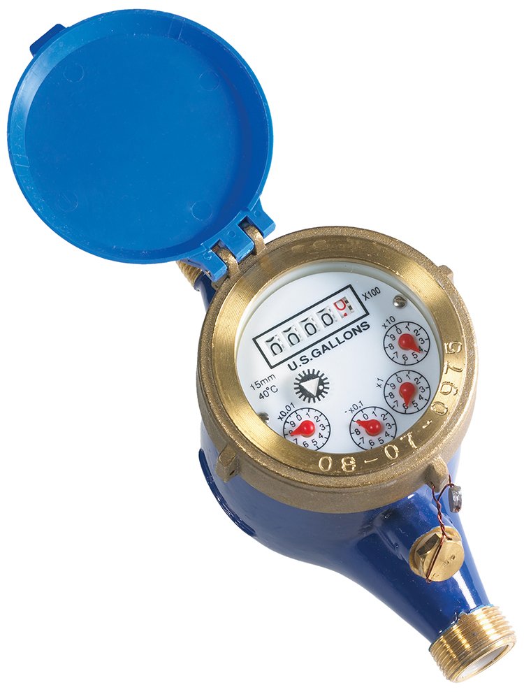Multi-Jet Water Meter - Cold/Hot, 105/194°F, Pulse | FloCat ACS Series
