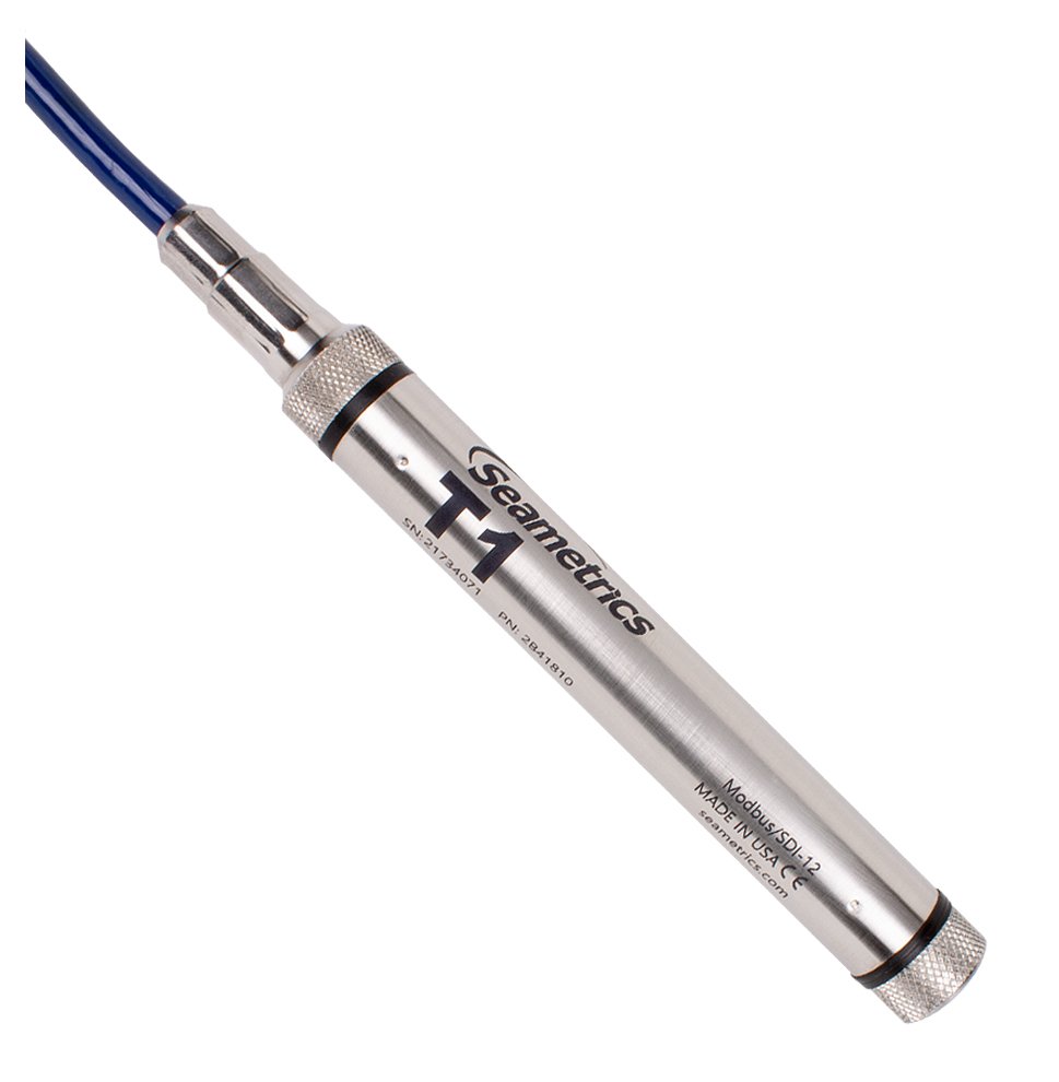 Submersible Temperature Sensor - Modbus/SDI-12 316SS | Seametrics T1