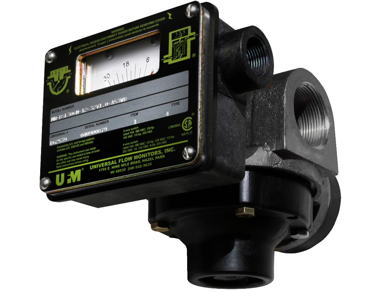 Vane-Piston Flow Meter - Mechanical Indicator, Switch Options | UFM