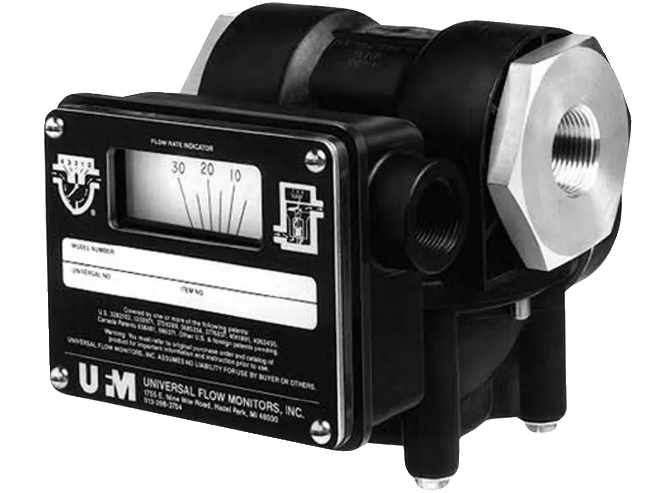 Vane-Piston Flow Meter - Mechanical Indicator, Switch Options | UFM