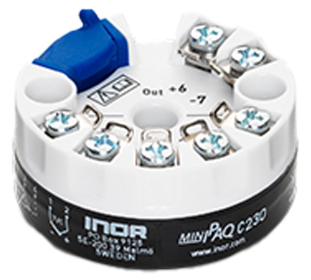 Universal Temperature Transmitter - RTD/TC NFC Configurable | INOR MinIPAQ C230