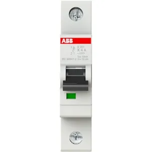 Miniature Circuit Breaker - 1 Pole 4A K Curve | ABB S201-K4