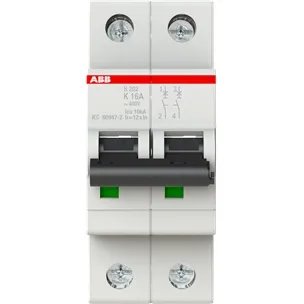 ABB S202-K16: A 2‑Pole K Curve for 230 V Motor Circuits