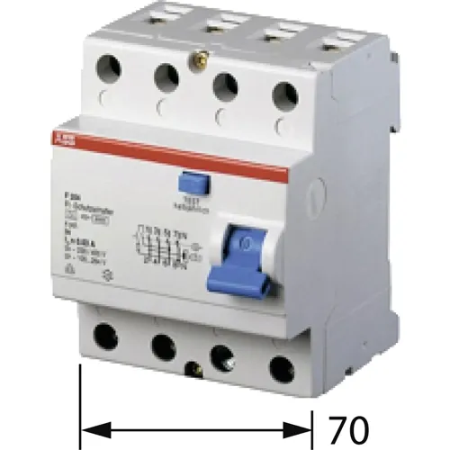 The Big One: 40A 4‑Pole Type A RCCB for Three‑Phase Main Protection – ABB F204A‑40/0.03