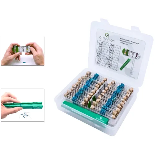 1000pcs 0.5W Metal Film Resistor Kit – 1% Precision with Storage Accessories | QUADRIOS 1811P029
