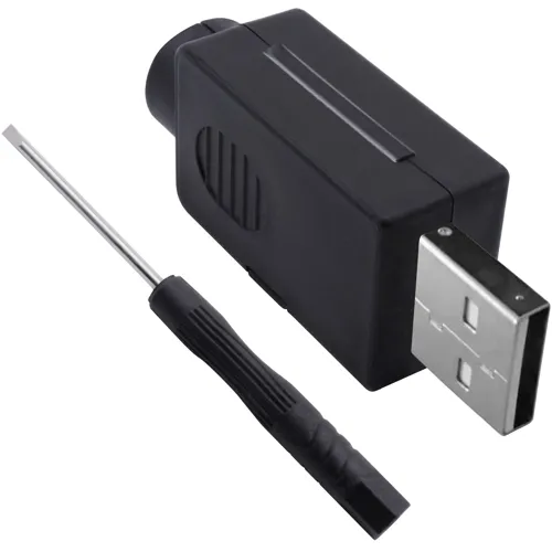 USB 2.0 Type-A Plug Kit – 4-Pin Screw Terminal Field Assembly | QUADRIOS 2001C198