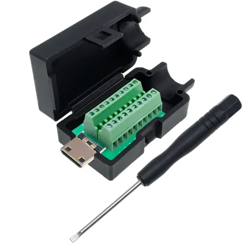 Mini HDMI Type C Connector Kit – 20-Pin Screw Terminal for Field Assembly | QUADRIOS 2001C218
