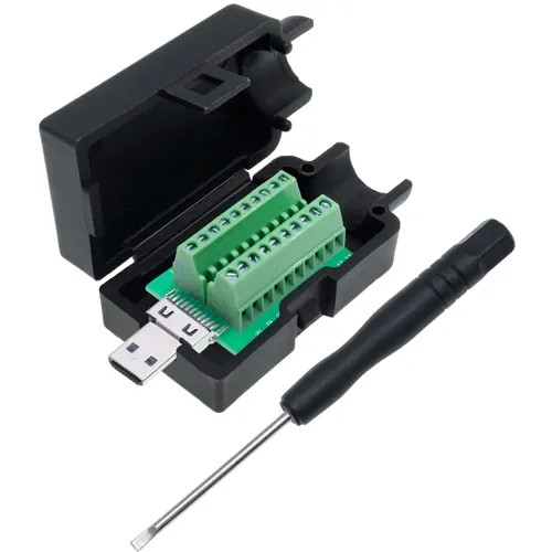 Micro HDMI Type D Connector Kit – 20-Pin Screw Terminal for Field Assembly | QUADRIOS 2001C220