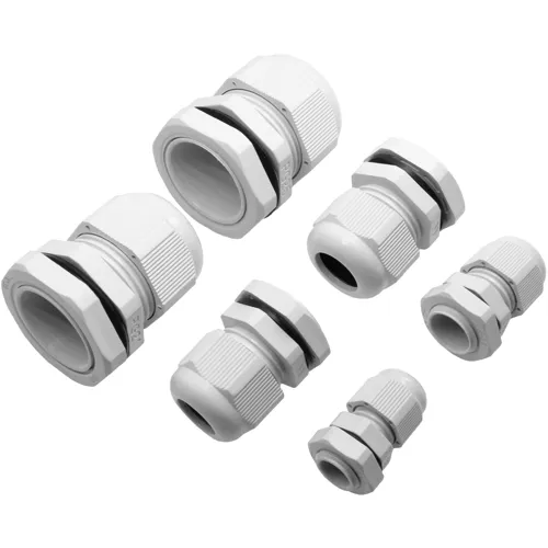PG7-PG25 IP68 Cable Gland Kit – 60pcs 6 Sizes Light Gray Assortment | QUADRIOS 2009CA106