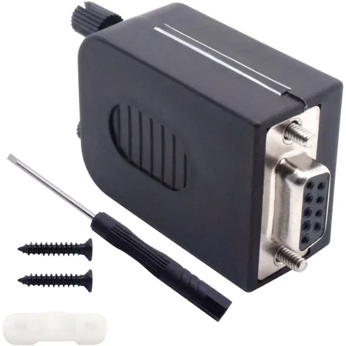 D-Sub 9-Pin Female Connector Kit with Housing – Straight Screw Connection | QUADRIOS 2010C247