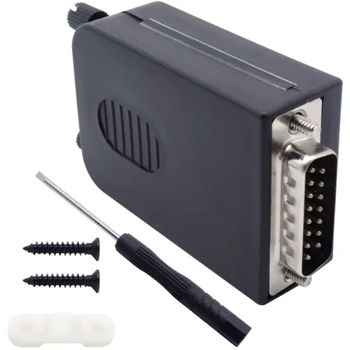 15-Pin D-Sub Male Kit – Screw Terminal, Screw Locking | QUADRIOS 2010C252