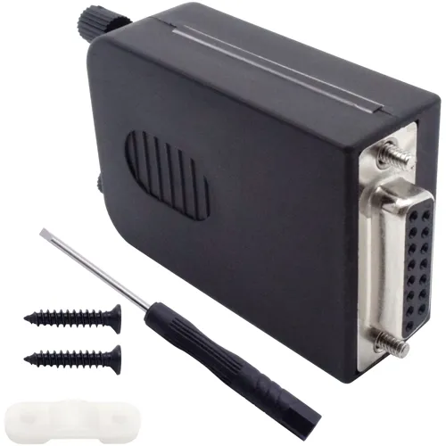 15-Pin D-Sub Female Kit – Screw Terminal, Screw Locking | QUADRIOS 2010C253