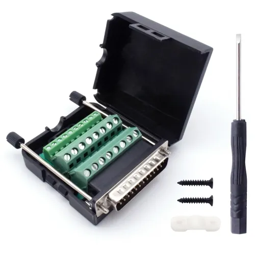 25-Pin D-Sub Male Kit – Screw Terminal, Screw Locking | QUADRIOS 2010C260