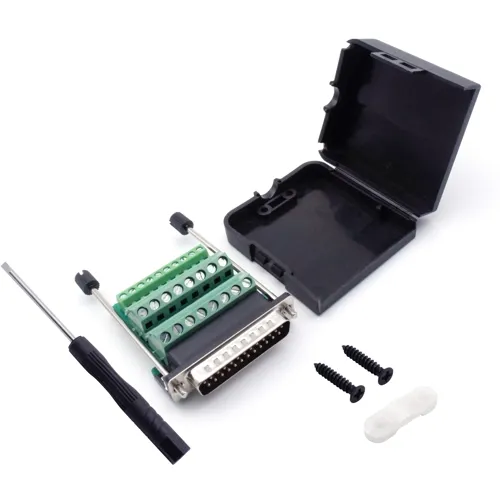 25-Pin D-Sub Male Kit – Screw Terminal, Screw Locking | QUADRIOS 2010C260