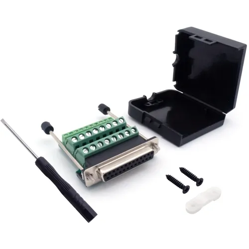 25-Pin D-Sub Female Kit – Screw Terminal, Screw Locking | QUADRIOS 2010C261