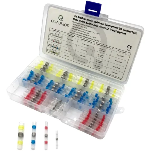 No Crimping Needed – 120pcs Heat Shrink Solder Connectors (0.25-6mm²) | QUADRIOS 2011C396