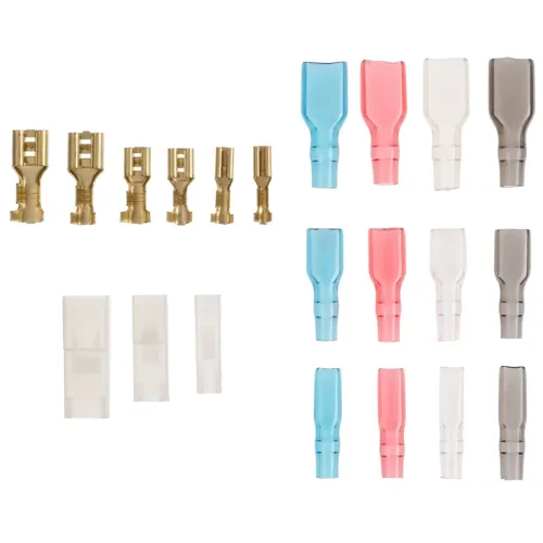 260pc Flat Receptacle Kit – 2.8/4.8/6.3mm Tabs for Appliance Repair | QUADRIOS 201711C001