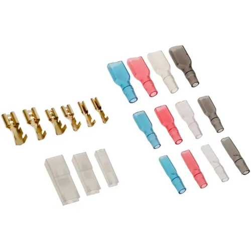260pc Flat Receptacle Kit – 2.8/4.8/6.3mm Tabs for Appliance Repair | QUADRIOS 201711C001