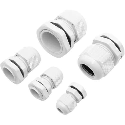 M12 to M32 IP68 White Cable Gland Kit - 60pcs Metric Thread PA66 Assortment | QUADRIOS 2102CA114
