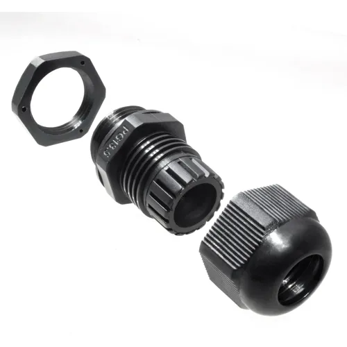 PG13.5 IP68 Black Cable Gland Kit - 5pcs for 6-12mm Clamping Range | QUADRIOS 2102CA119