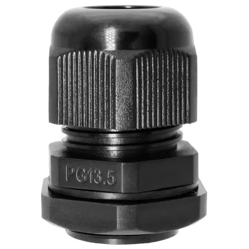 PG13.5 IP68 Black Cable Gland Kit - 5pcs for 6-12mm Clamping Range | QUADRIOS 2102CA119