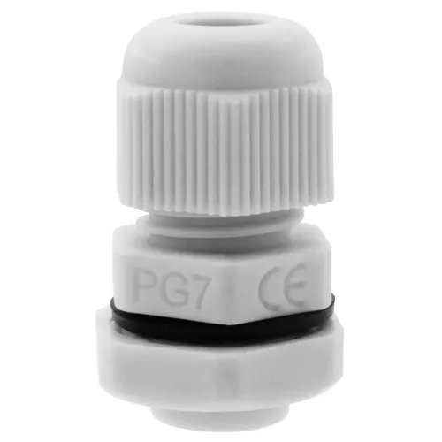 PG7 Light Grey Cable Gland Kit – 12pcs 3-6.5mm IP68 Waterproof | QUADRIOS 2102CA120