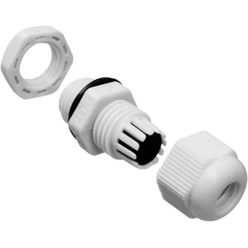 PG7 Light Grey Cable Gland Kit – 12pcs 3-6.5mm IP68 Waterproof | QUADRIOS 2102CA120