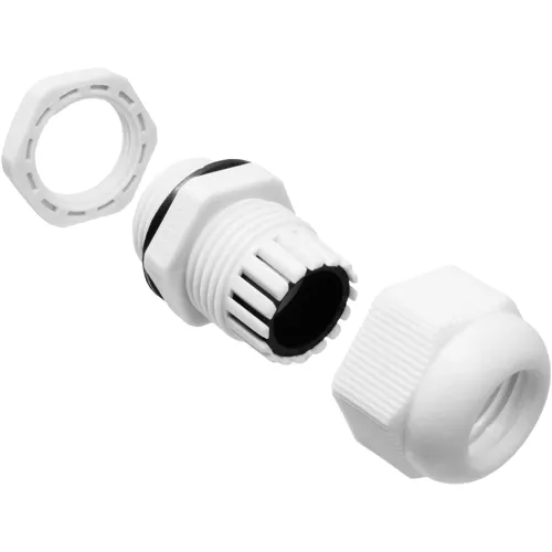 PG13.5 White Cable Gland Kit – 5pcs 6-12mm IP68 Waterproof | QUADRIOS 2102CA125