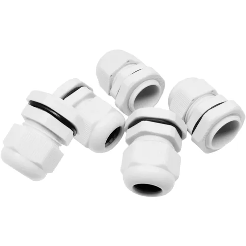 PG13.5 White Cable Gland Kit – 5pcs 6-12mm IP68 Waterproof | QUADRIOS 2102CA125