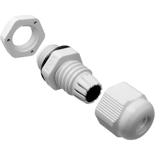 M12 Light Grey Cable Gland Kit – 12pcs 3-6.5mm IP68 Waterproof | QUADRIOS 2102CA129