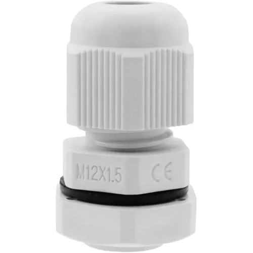 M12 Light Grey Cable Gland Kit – 12pcs 3-6.5mm IP68 Waterproof | QUADRIOS 2102CA129