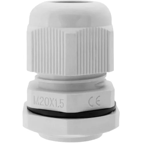 M20 Light Grey Cable Gland Kit – 5pcs 6-12mm IP68 Waterproof | QUADRIOS 2102CA131