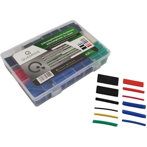 2:1 Heat Shrink Tubing Kit – 620pcs Colorful Assortment (1-13mm) | QUADRIOS 2103CA001