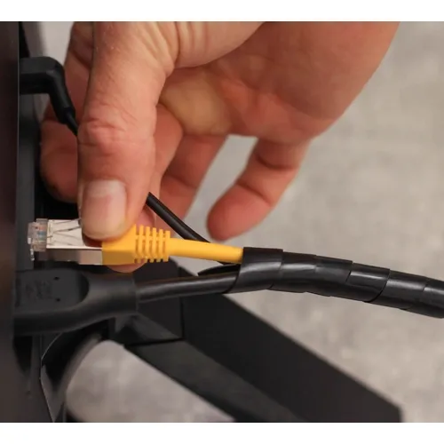 Spiral Cable Wrap – 4-50mm Bundle Diameter 10m Black PE | QUADRIOS 2111C145