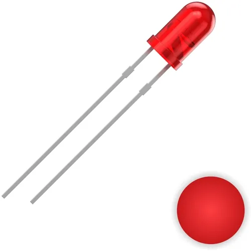 LED 3mm Red 625nm 700mcd 30° THT | QUADRIOS 2111O155