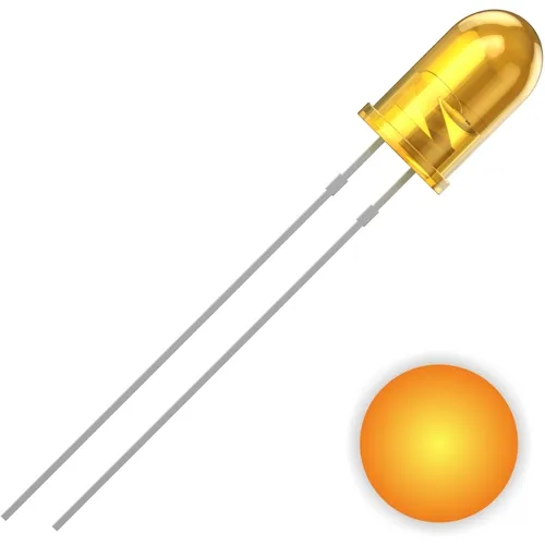 LED 5mm Yellow 590nm 700mcd 30° THT | QUADRIOS 2111O159