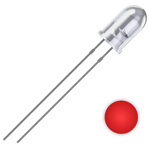LED 5mm Red 625nm 2500mcd 25° THT | QUADRIOS 2111O178