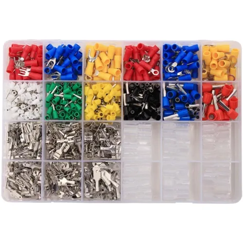 Crimp Connector Kit - 850pcs Forks, Rings, Receptacles, Plugs & Ferrules | QUADRIOS 22C423