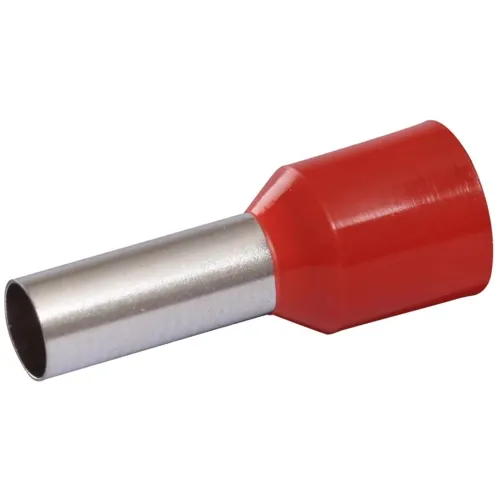Insulated Wire End Ferrule - 10 mm² 12mm Red for Heavy Power Cables | QUADRIOS 22C432