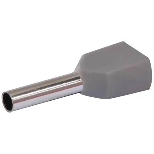 Insulated Twin Wire Ferrule 0.75 mm² – Dual Cable Termination for Control Panels | QUADRIOS 22C434