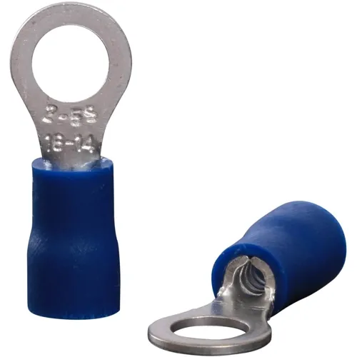 Insulated Ring Cable Lug - 1.5-2.5 mm² M5 Blue PVC | QUADRIOS 22C447