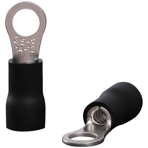 2.5-4.0mm² M5 Black Insulated Ring Cable Lug | QUADRIOS 22C452