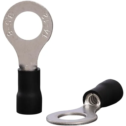 2.5-4.0mm² M8 Black Insulated Ring Cable Lug | QUADRIOS 22C454