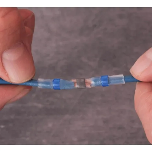 100pcs Solder Connector with Heat Shrink – 0.25-0.34 mm² White 26mm | QUADRIOS 22C461