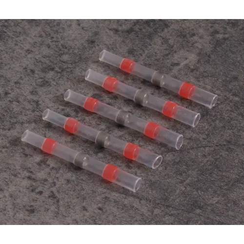 100pcs Solder Connector with Heat Shrink – 0.5-1.0 mm² Red 40mm | QUADRIOS 22C462