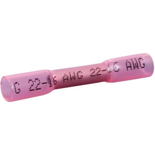 150pcs Heat Shrink Butt Connectors – 0.5-1.5mm² Red for Daily Repairs | QUADRIOS 22C467